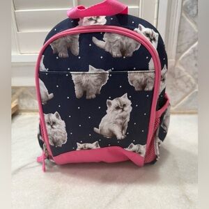 Pottery Barn kids cute cat mini backpack RARE